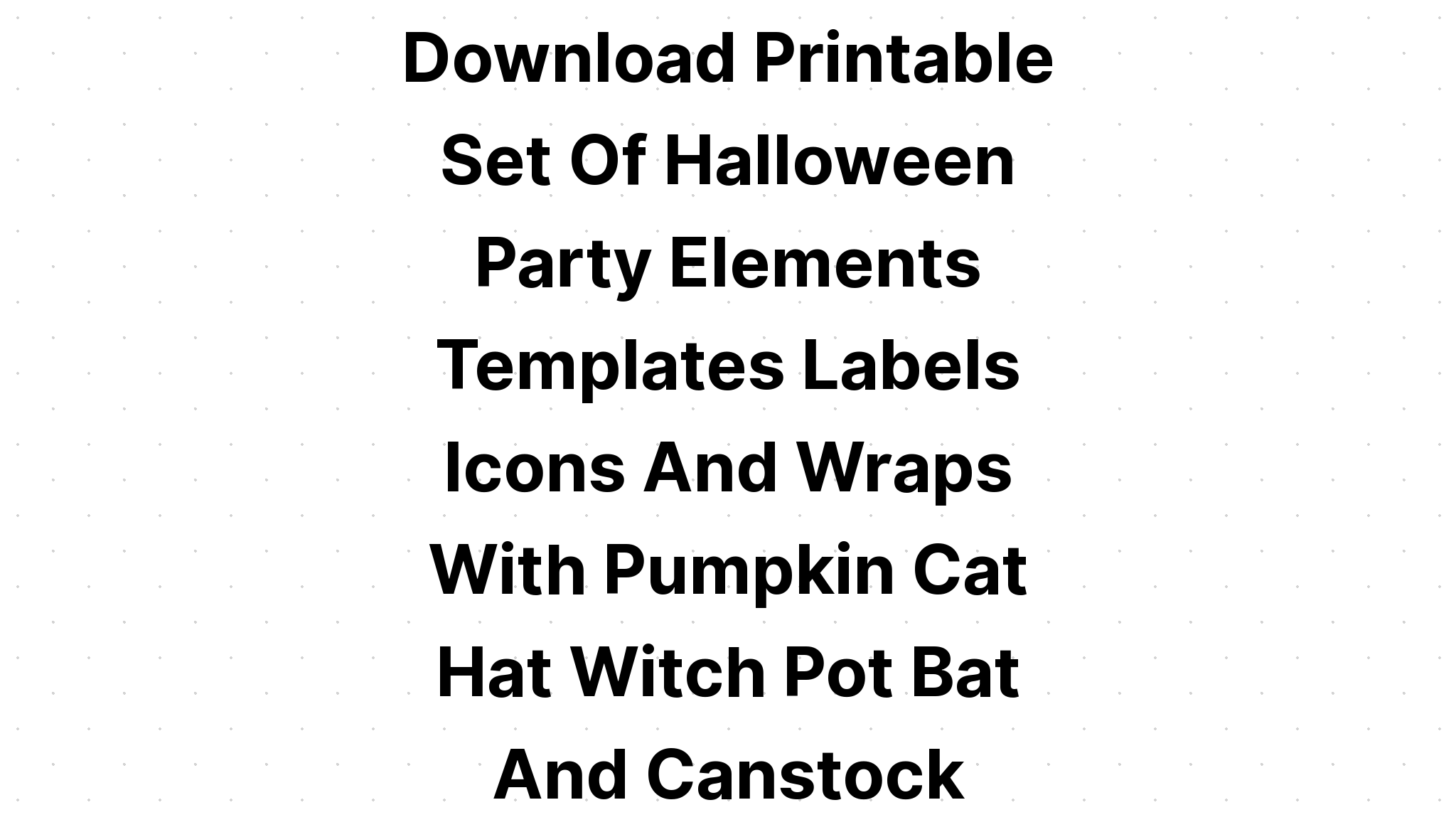 Download Halloween Label Crow's Foot SVG File